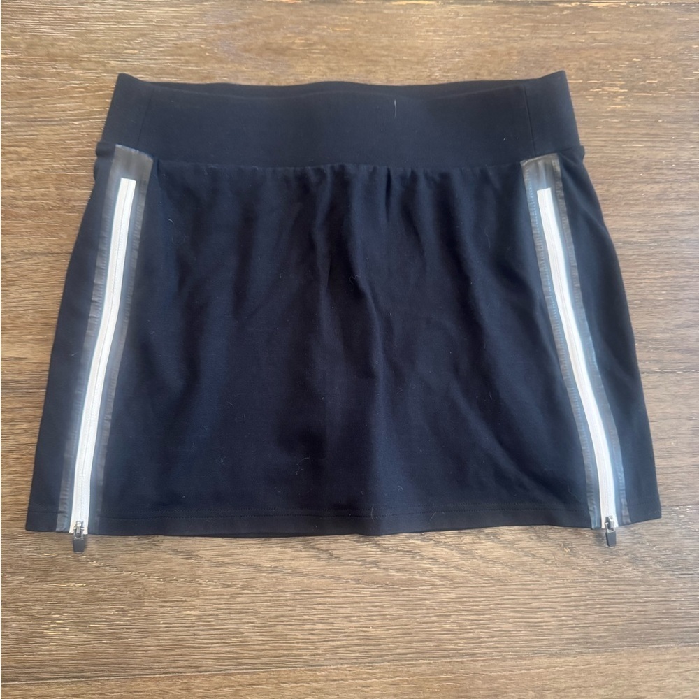 Fabletics Black Skort with Zipper Accents size medium short